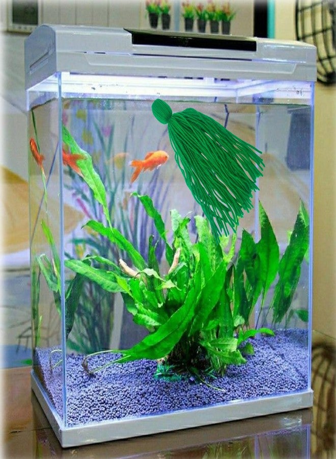 TTFdacai 2PCS Fish Spawning Mops Fish Breeding Aquatic Plant Fish Hideout for Aquarium Floating, Fry Hiding Decorations, Green - Image 5